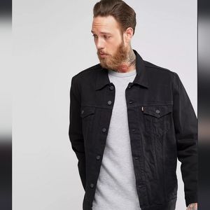 Levi's Denim Trucker Jacket, Black